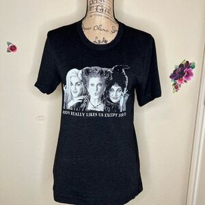Bella Canvas Black & White Hocus Pocus Sanderson Sisters T shirt Size Small